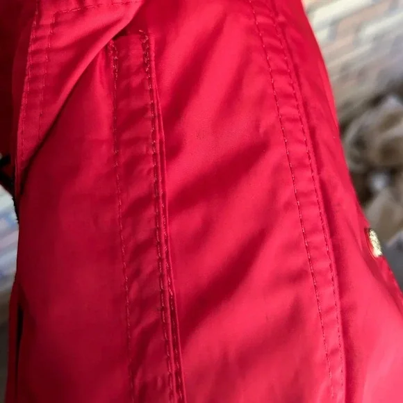 Vince Camuto Red Windbreaker Soft Shell Zip Up Jacket Women’s Size Large - Picture 10 of 10